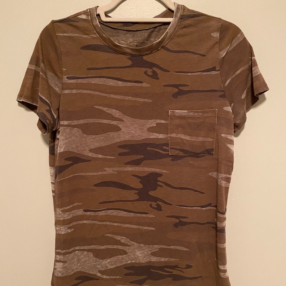Brown and Green Camo tee